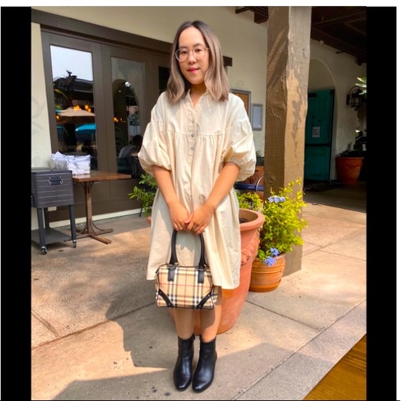 OAK + FORT Dresses & Skirts - Oak and Fort Cotton Button Up Cotton Tunic Dress